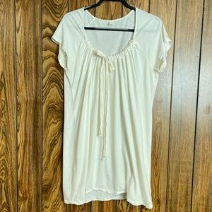 Old Navy off white soft knit night gown, lounge dress, pajamas XXL